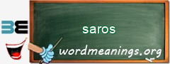 WordMeaning blackboard for saros